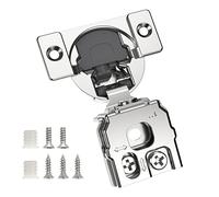 Chibery 8 Pack 1" Overlay 3D Soft Close Concealed Hinge for Face Frame Door, Smooth Slow Self Closing Hinges, Satin Nickel, Hidden 105° Open Angle Stainless Steel Hinge for Kitchen Cabinet Door