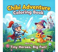Chibi Adventure Coloring Book for Kids, Teens, and Adults: Tiny Heroes, Cute Monsters, and Magical Fantasy Fun