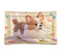 Chibi Animal Dog Washable Dog Cat Bed Soft Comfortable Anti-Slip Bottom Dog Cat Bed for Medium/Large Dogs 36" x 24"