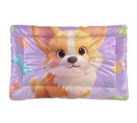 Chibi Animal Dog Washable Pet Mattress Soft Anti-Slip Pet Mat for Medium/Large Dogs 36" x 24"
