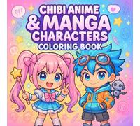 Chibi Anime & Manga Characters Coloring Book: 50 Adorable Chibi Characters to Color - A Fun and Relaxing Activity for Kids, Teens, and Adults | ... Girls, Heroes, Pirates, Magicians, and Mor