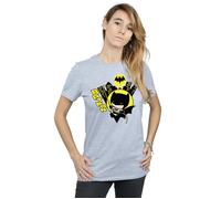 Chibi Batman Swinging Cotton Boyfriend T-Shirt DC Comics Grey XXXL