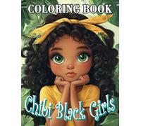 CHIBI BLACK GIRLS COLORING BOOK: A Creative Coloring & Organizational Journal for Modern Planning and Art