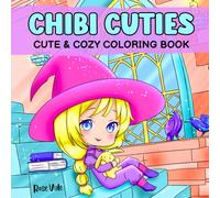 Chibi Cuties: Cute and Cozy Coloring Book for Adults and Teens Featuring Cute Chibi Girls Including Chibi Mermaids, Chibi Fairies, Chibi Witches, and Chibi Princess