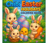 Chibi Easter Holidays Coloring Book: 30 Cute Easter-Themed Characters to Color - Fun for Kids, Teens, and Adults