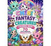 Chibi Fantasy Creatures Coloring Book: 70 Cute Magical Friends to Color