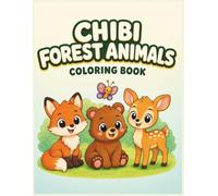Chibi Forest Animals Coloring Book for Kids | 35 Cute Printable Coloring Pages