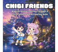 Chibi Friends: Magical Animal Journey Through a Cozy Fantasy World Coloring Book