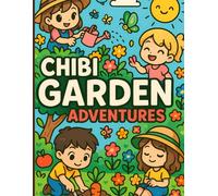 Chibi Garden Adventures: 50 Adorable Chibi-Style Illustrations Featuring Gardening Fun, Flowers, Veggies, and Nature - Perfect for Stress Relief and Creative Coloring Time