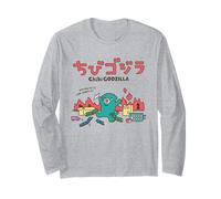 Chibi Godzilla You Can Do It Toy City Attack Cute Cartoon Long Sleeve T-Shirt