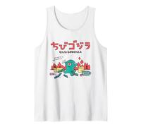 Chibi Godzilla You Can Do It Toy City Attack Cute Cartoon Tank Top