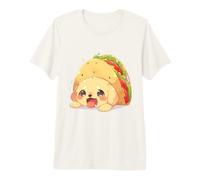 Chibi Golden Retriever Inside a Taco Kawaii Cute Funny Dog Premium T-Shirt