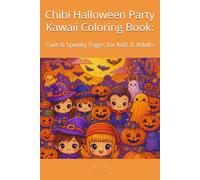 Chibi Halloween Party Kawaii Coloring Book:: Cute & Spooky Pages for Kids & Adults