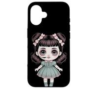 Chibi Haunted Doll Goth Kawaii Halloween Case for iPhone 16