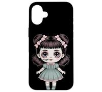 Chibi Haunted Doll Goth Kawaii Halloween Case for iPhone 16 Plus