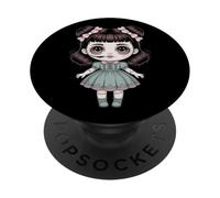 Chibi Haunted Doll Goth Kawaii Halloween PopSockets Adhesive PopGrip