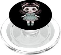 Chibi Haunted Doll Goth Kawaii Halloween PopSockets PopGrip for MagSafe