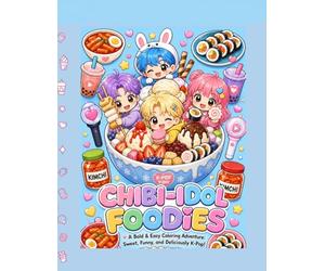 CHIBI-IDOL FOODIES - Kawaii K-Pop Coloring Book: A Sweet, Fun & Creative Coloring Adventure!