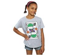 Chibi Joker Playing Card Cotton T-Shirt DC Comics Grey 7-8 Years