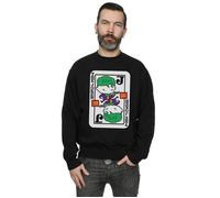 Chibi Joker Playing Card Sweatshirt DC Comics Black XXXL