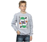 Chibi Joker Playing Card Sweatshirt DC Comics Grey 9 Years