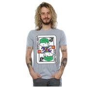 Chibi Joker Playing Card T-Shirt DC Comics Grey XL