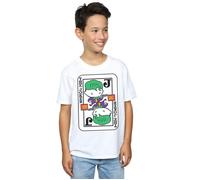 Chibi Joker Playing Card T-Shirt DC Comics White 5-6 Years