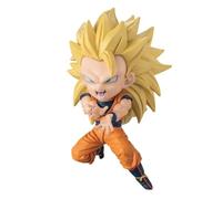 Chibi Masters Bandai Dragon Ball Goku SS3 Figure | 8cm Mini Collectable Toy With Window Box Based On Dragon Ball Manga And Anime | Great Gift