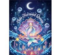 Chibi Mermaid Queens: The Ultimate Kawaii Mermaid Coloring Book for Women - 50 Magical Moonlit Designs Featuring Glow-in-the-Dark Tails, Starfish ... Birthday Gift for Anime & Fantasy Fans