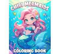 Chibi Mermaids Coloring Book: Fantasy Sea Coloring Pages featuring Enchanted Marine Designs for All Ages Creativity and Relaxation