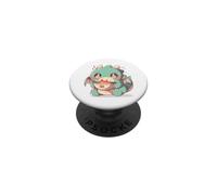 Chibi T-Rex Short Arms Ramen Chopstick Fail Cute Kawaii Art PopSockets Adhesive PopGrip
