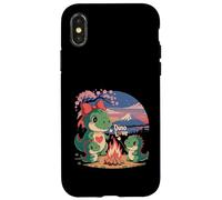 Chibi Trex Kawaii Dino Cute Outdoor Camping Dinosaur Japan Case for iPhone X/XS