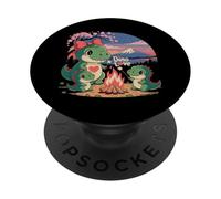 Chibi Trex Kawaii Dino Cute Outdoor Camping Dinosaur Japan PopSockets Adhesive PopGrip