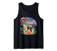 Chibi Trex Kawaii Dino Cute Outdoor Camping Dinosaur Japan Tank Top
