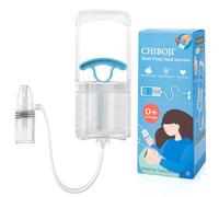 CHIBOJI Patent Nasal Aspirator for Baby,Toddler Hand-Pull Nose Sucker Relieve Congestion and Stuffy Mucus Booger with Non-Invasive Nozzle Tip,Soft Quick Quiet Suction,Made in Taiwan