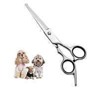 Chibuy Professional Pet Grooming Scissors with Round Tip 4CR Stainless Steel Pet Straight Cut for Dogs and Cats, Professional Grooming Tool