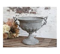 Chic Antique Centrepiece On Foot H:44cm Antique Zinc