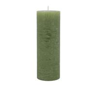 Chic Antique Macon Rustic Pillar Candle Forest Green - Antique Altar Candle Made of 100% Paraffin - Long Burning Time - Vintage Candle for Living Room, Balcony & Table Decoration, H 20/D 7 cm