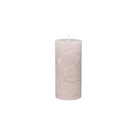 Chic Antique Macon Rustic Pillar Candle in Various Sizes 100% Paraffin Long Burning Time (Rose, 15 x 7 cm)