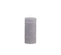 Chic Antique Macon Rustic Pillar Candle in Various Sizes Antique Altar Candle Pillar Candle 100% Paraffin Long Burning Time (French Grey, ...