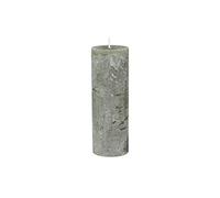 Chic Antique Macon Rustic Pillar Candle in Various Sizes Antique Altar Candle Pillar Candle 100% Paraffin Long Burning Time (Olive, 20 x 7 cm)