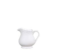 Chic Antique Precious Jug Coffeepot Teapot Jug Perfect for Afternoon Tea, Tea Time and Decoration from the Provence-Serie 100% Porcelain in 2 Sizes - White, H 9 cm 250 ml
