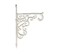 Chic Antique Shelf Brackets Angle Cast Iron Antique White Decorated 64576-19