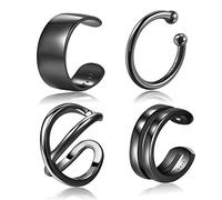 CHIC & ARTSY 925 Sterling Silver Ear Cuff Non Piercing Helix Cartilage Earrings - Various Style Conch Fine Jewelry for Women Man
