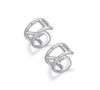 CHIC & ARTSY Cuff Earrings 925 Sterling Silver Ear Cuff Earrings Non Piercing Fake Helix Cartilage Cuff Earrings Various Style Conch Ear Cuffs Fine Jewelry for Women Man