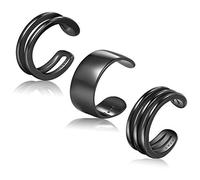 CHIC & ARTSY Cuff Earrings 925 Sterling Silver Ear Cuff Earrings Non Piercing Fake Helix Cartilage Cuff Earrings Various Style Conch Ear Cuffs Fine Jewelry for Women Man