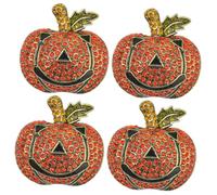 Chic Cameo Saucer Book Week Broach Carafe Plush Vintage Brooches Blower Costume Whistle Sloth Pea Cute Creeper Adorable Pumpkin Brooch Orange Alloy