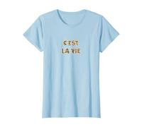 Chic C'est La Vie Leopard Cheetah Animal Print French Slogan T-Shirt