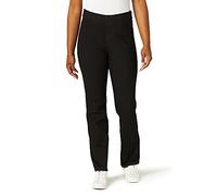 Chic Classic Collection Women's Easy-fit Elastic-Waist Pant, Black Denim, 16 Petite (Manufacturer size)