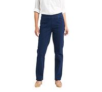 Chic Classic Collection Women's Easy-Fit Elastic-Waist Pant Jeans, Starlight, 12 Petite